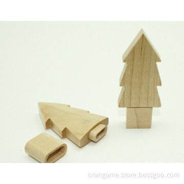 Tree Shape Wooden USB Flash Drive